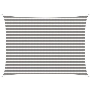 vidaXL Voile d'ombre 5 x 6 m HDPE Rectangulaire Gris clair et blanc