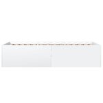 vidaXL Cadre de lit blanc 75x190 cm bois d'ingénierie