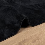 vidaXL Tapis OVIEDO à poils courts noir 200x200 cm