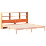 vidaXL Tête de lit avec rangement cire marron 200cm bois massif de pin