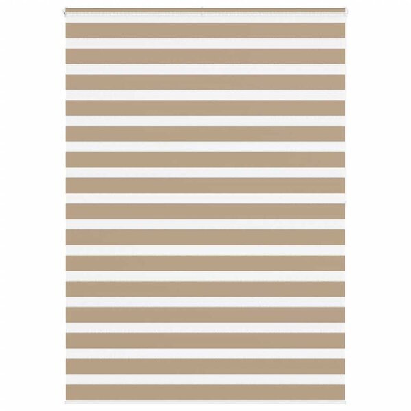 vidaXL Store zèbre marron sable largeur du tissu 150 9 cm polyester
