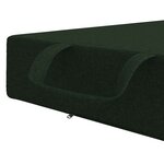 vidaXL Canapé-lit pliable 75 x 67 x 45 cm Vert foncé