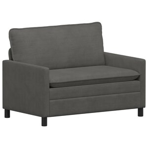 vidaXL Canapé Gris foncé 126 x 81 x 87 5 cm Tissu