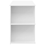 vidaXL Bureau blanc 140x50x75 cm bois d'ingénierie