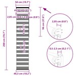 vidaXL Store zèbre gris clair largeur du tissu 45 9 cm polyester