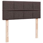 vidaXL Lit ottoman avec matelas marron foncé 120x200 cm tissu