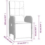 vidaXL Ensemble à manger de jardin 9 Pièces coussins gris résine tressée
