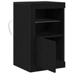 vidaXL Meuble d'appoint Chêne noir 41 x 37 x 67 cm Bois d'ingénierie