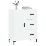 vidaXL Buffet blanc 69 5x34x90 cm bois d'ingénierie