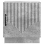 vidaXL Table de chevet 2 Pièces Gris Béton 43 x 34 5 x 47 cm