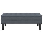 vidaXL Banc vieXL Gris foncé 113 cm Velours