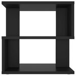 vidaXL Table d'appoint Noir 40x40x40 cm Aggloméré