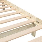vidaXL Cadre de lit sans matelas bois massif 140x190 cm