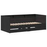 vidaXL Lit de jour avec tiroir Gris 90 x 200 cm Bois d'ingénierie