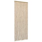 vidaXL Rideau de porte anti-insectes multicolore 90 x 200 cm Bambou