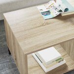vidaXL Table basse Chêne sonoma 90 x 49 x 46 cm Bois d'ingénierie