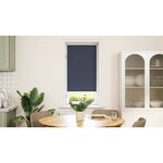 Store enrouleur occultant gris 40 x 100 cm