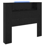 vidaXL Tête de lit Chêne noir 120 x 15 x 103 5 cm Bois d'ingénierie