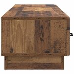 vidaXL Meuble TV Bois ancien 147 x 34 5 x 27 cm Bois d'ingénierie