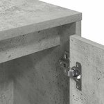 vidaXL Bibliothèque gris béton 89x24x101 5 cm bois d'ingénierie