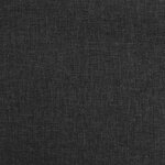 vidaXL Chaise à bascule Noir Tissu