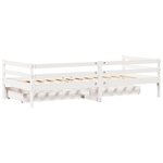 vidaXL Lit de jour avec tiroirs sans matelas 90x200 cm bois massif