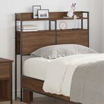 vidaXL Tête de lit avec étagère Chêne marron 90 cm Bois d'ingénierie