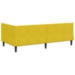 vidaXL Cadre de lit d'angle avec tête de lit Jaune 80 cm x 200 cm