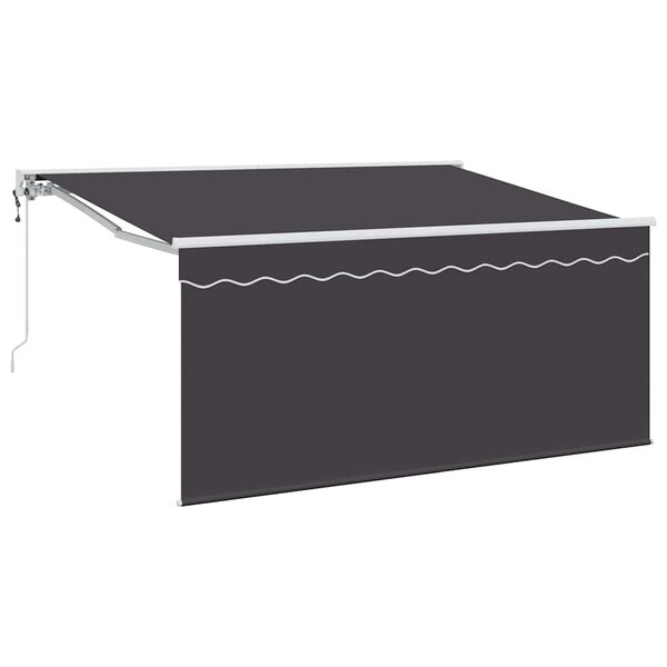 vidaXL Auvent Rétractable Anthracite 300 x 200 cm