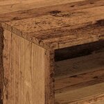 vidaXL Table basse avec lumières LED vieux bois 50x49x40 cm