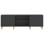 vidaXL Meuble TV Noir 150 x 31 x 50 cm Bois d'ingénierie