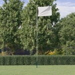 vidaXL Mât de drapeau sectionnel Argenté 6 23 m Aluminium