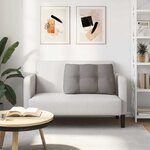 vidaXL Coussin de Dos Taupe 80 x 24 x 50 cm tissu