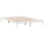 vidaXL Cadre de lit extra long sans matelas 160x210 cm bois massif pin