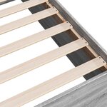 vidaXL Cadre de lit sans matelas sonoma gris 135x190 cm