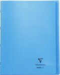 Cahier protège-cahier Koverbook Piqué Polypro 24x32 cm 48 p Q 5x5 Coloris Aléatoire CLAIREFONTAINE