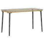 vidaXL Table de Jardin Naturel 80 x 40 x 45 cm polyrotin