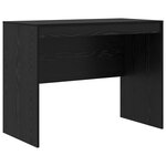 vidaXL Bureau avec rangement en chêne noir en bois aggloméré