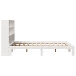 vidaXL Lit bibliothèque sans matelas blanc 120x200 cm bois pin massif