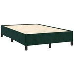 vidaXL Sommier à lattes de lit avec matelas vert foncé 120x190 cm