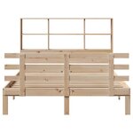 vidaXL Lit bibliothèque sans matelas 150x200 cm bois massif de pin