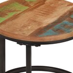vidaXL Tables gigognes 3 Pièces bois massif de récupération