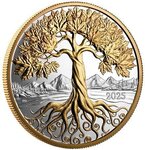 Pièce de monnaie en Argent 50 Dollars g 157.6 Millésime 2025 MAPLE TREE OF LIFE