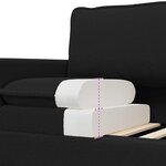 vidaXL Canapé Noir 76 x 81 x 87 5 cm Tissu