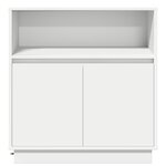 vidaXL Buffet avec LED Blanc 71x34 5x75 cm en Bois Nécessaire