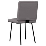 vidaXL Chaises à manger lot de 2 gris similicuir