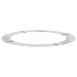 vidaXL Anneaux d'arbre plats 5 Pièces Argent Ø90 / 120 cm Acier galvanisé