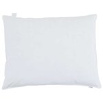 vidaXL Oreiller avec oreiller 2 Pièces Blanc 60 x 80 cm Plume