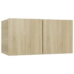vidaXL Ensemble de meuble TV 4 Pièces Chêne sonoma Bois d'ingénierie