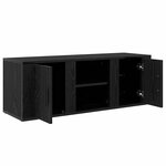 vidaXL Meuble TV Chêne noir 100 x 31 5 x 35 cm Bois d'ingénierie